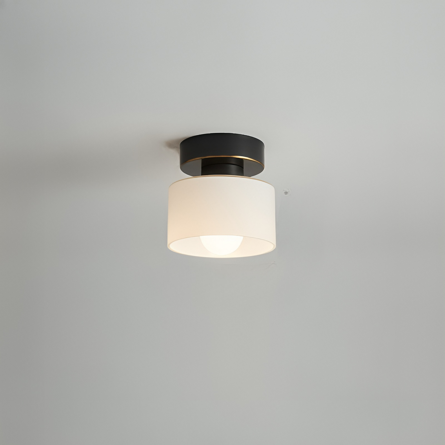 Aurel | Moderne Bauhaus cylindrisk glas indbygningsloftlampe