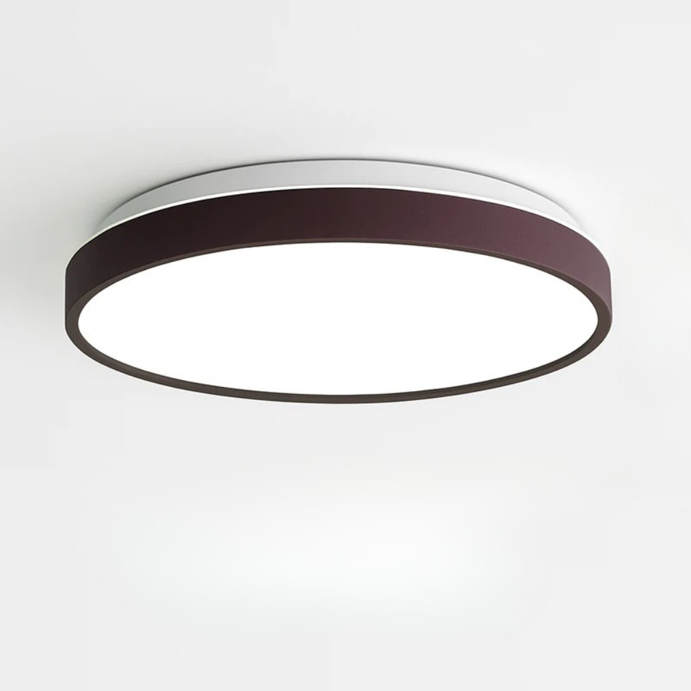 Zyldor | Slank cirkulær moderne metal loftslampe med indbygget montering
