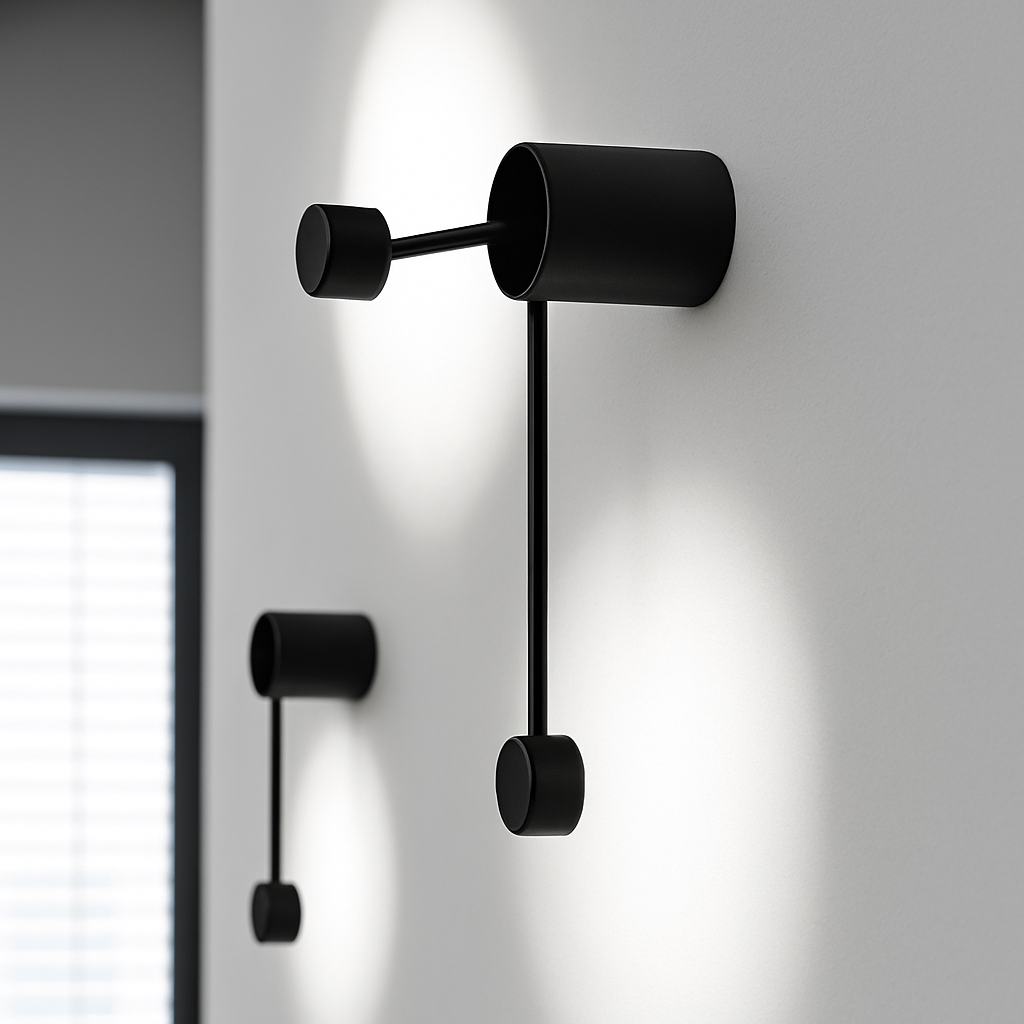 Varinthe | Minimalistisk kunstnerisk prikmetal væglampe