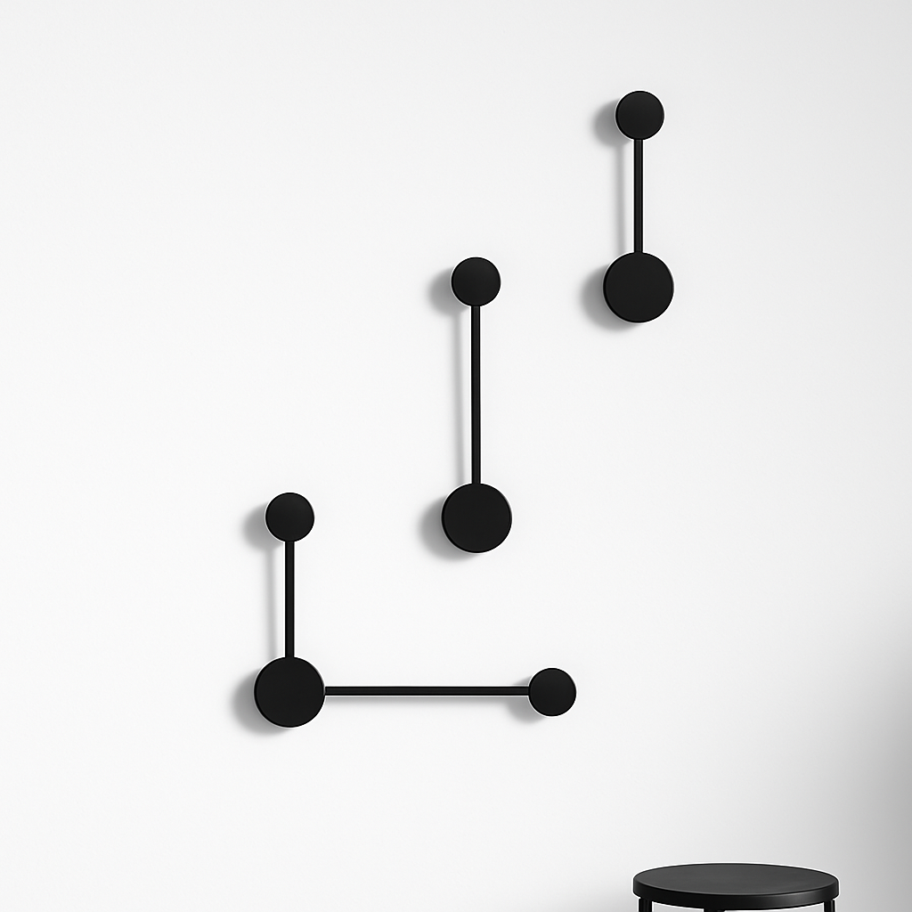 Varinthe | Minimalistisk kunstnerisk prikmetal væglampe