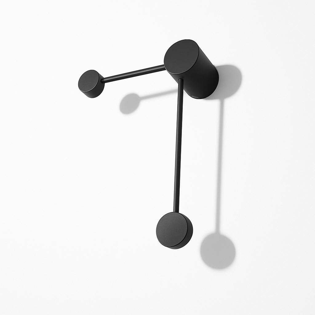 Varinthe | Minimalistisk kunstnerisk prikmetal væglampe