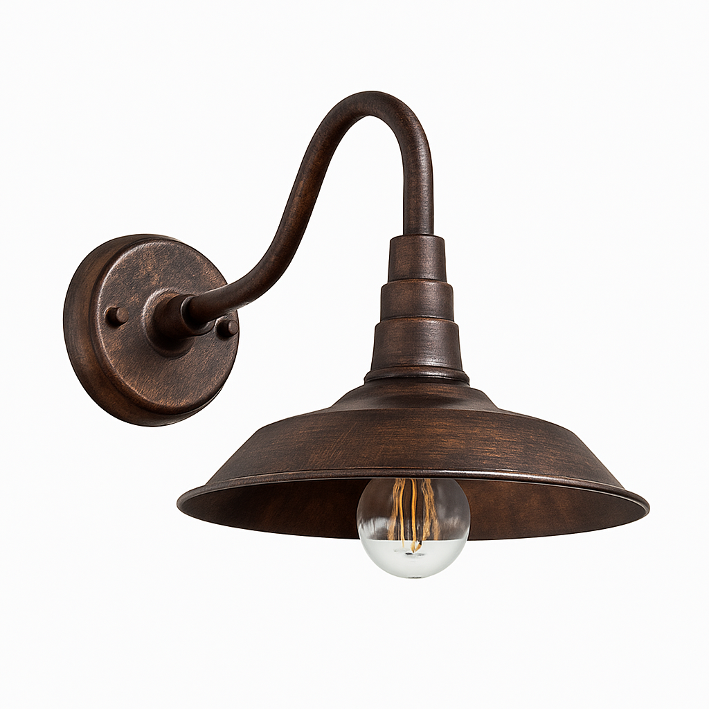 Vezorma | Vintage rustik metal lanterne stil udendørs væglampe