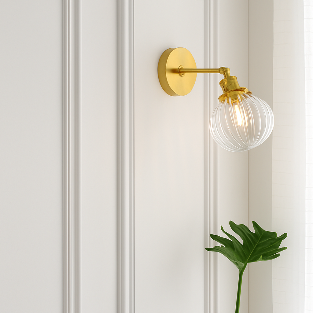 Zyrandis | Moderne metal arm glas skærm væglampe armatur