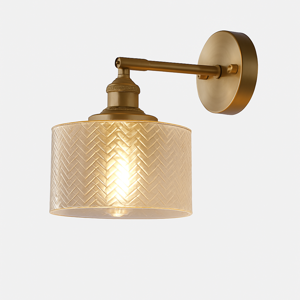 Zyphorin | Nordisk retro glas skærm moderne væglampe