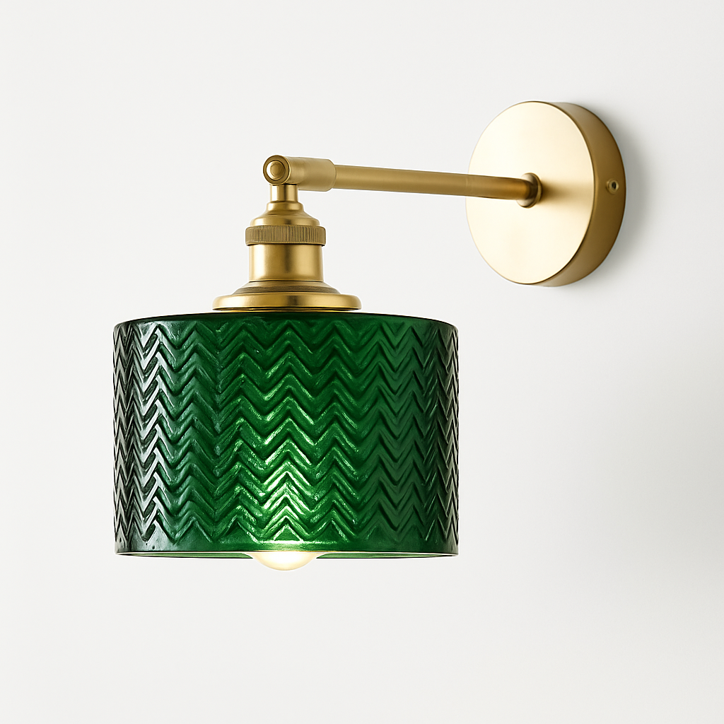 Zyphorin | Nordisk retro glas skærm moderne væglampe