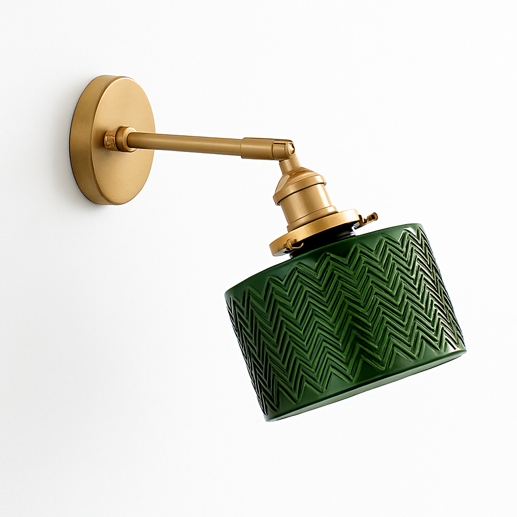 Zyphorin | Nordisk retro glas skærm moderne væglampe
