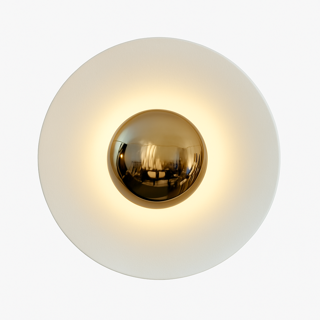 Verloni | Minimalistisk disk metal dekorativ design væglampe
