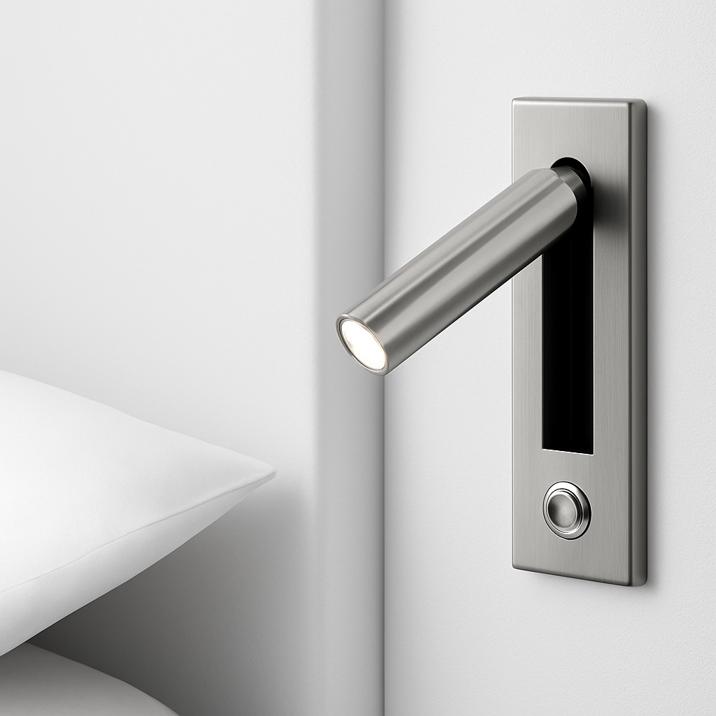 Virello | Minimalistisk indbygget firkantet læsevæglampe