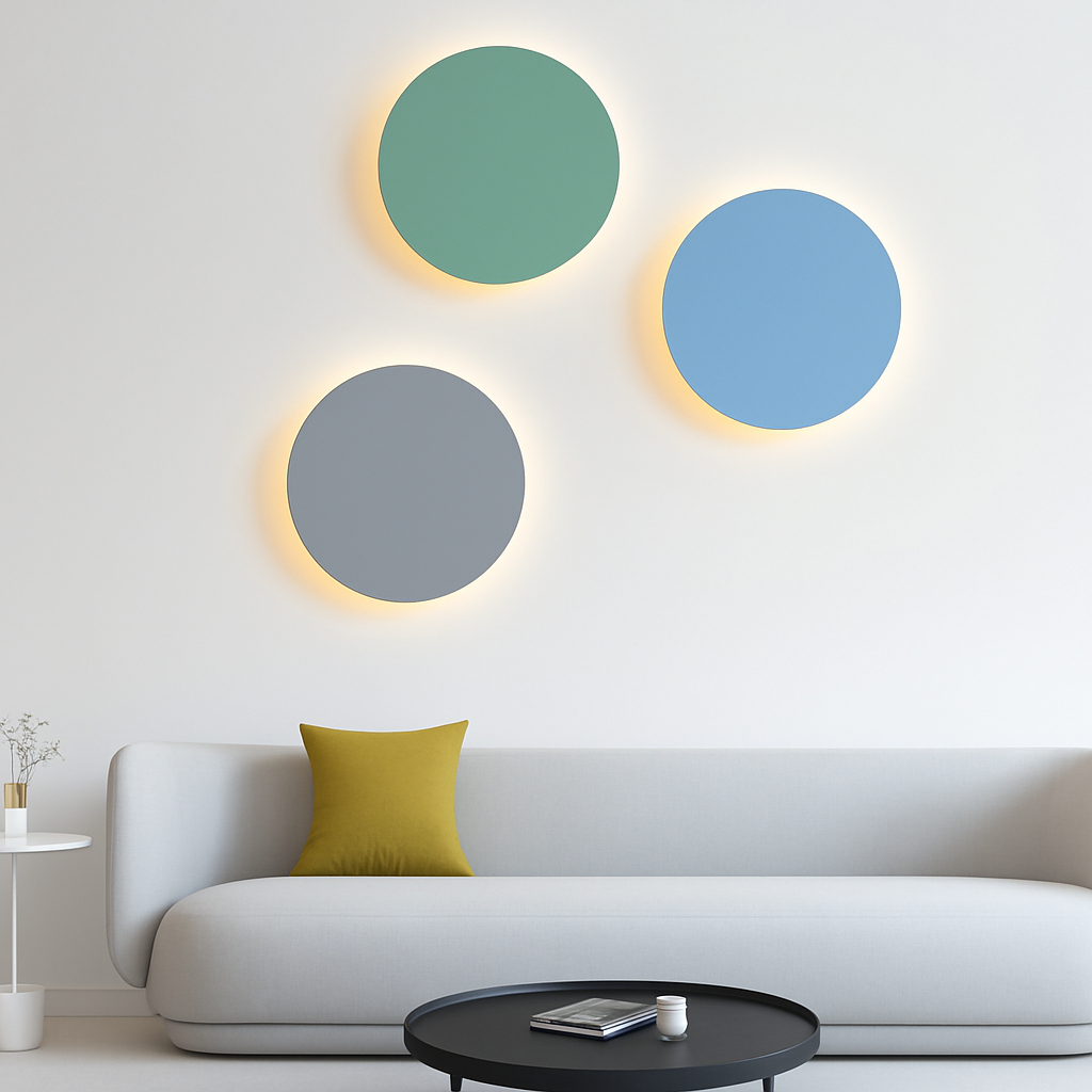 Belquise | Disk silhuet abstrakt moderne accent væglampe