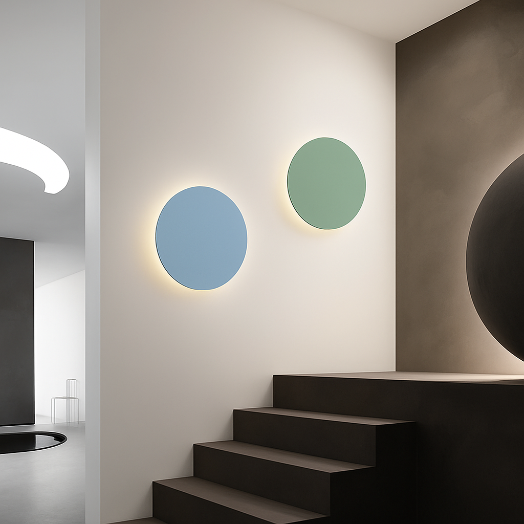 Belquise | Disk silhuet abstrakt moderne accent væglampe