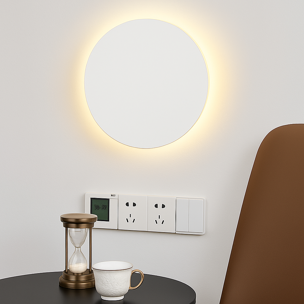 Belquise | Disk silhuet abstrakt moderne accent væglampe