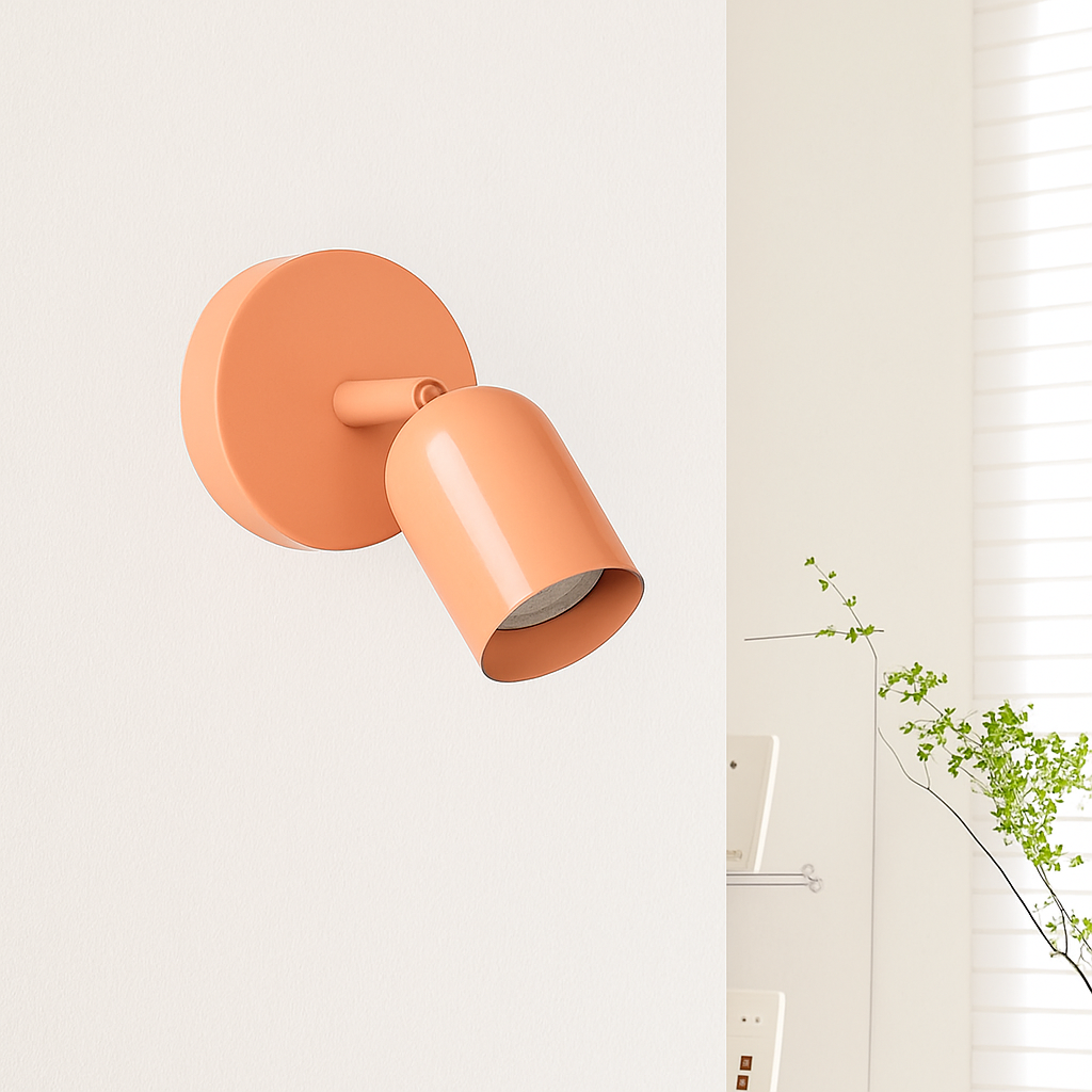 Varleon | Nordisk minimalistisk macaron rund metal dekorativ væglampe