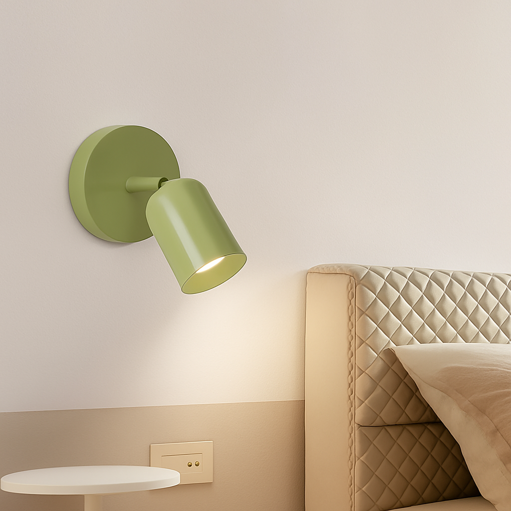 Varleon | Nordisk minimalistisk macaron rund metal dekorativ væglampe