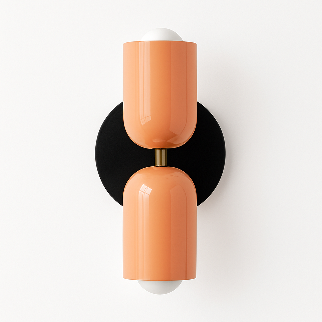 Ryvola | Nordisk minimalistisk metal frostet glas væglampe