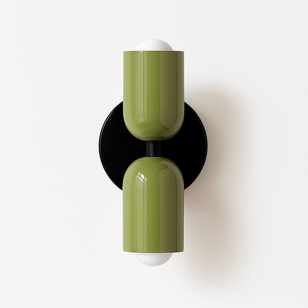 Ryvola | Nordisk minimalistisk metal frostet glas væglampe