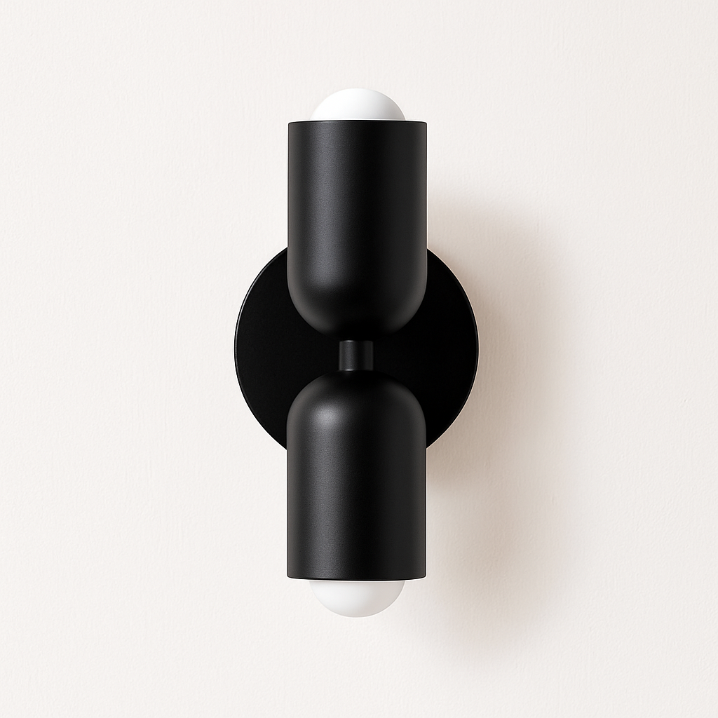 Ryvola | Nordisk minimalistisk metal frostet glas væglampe