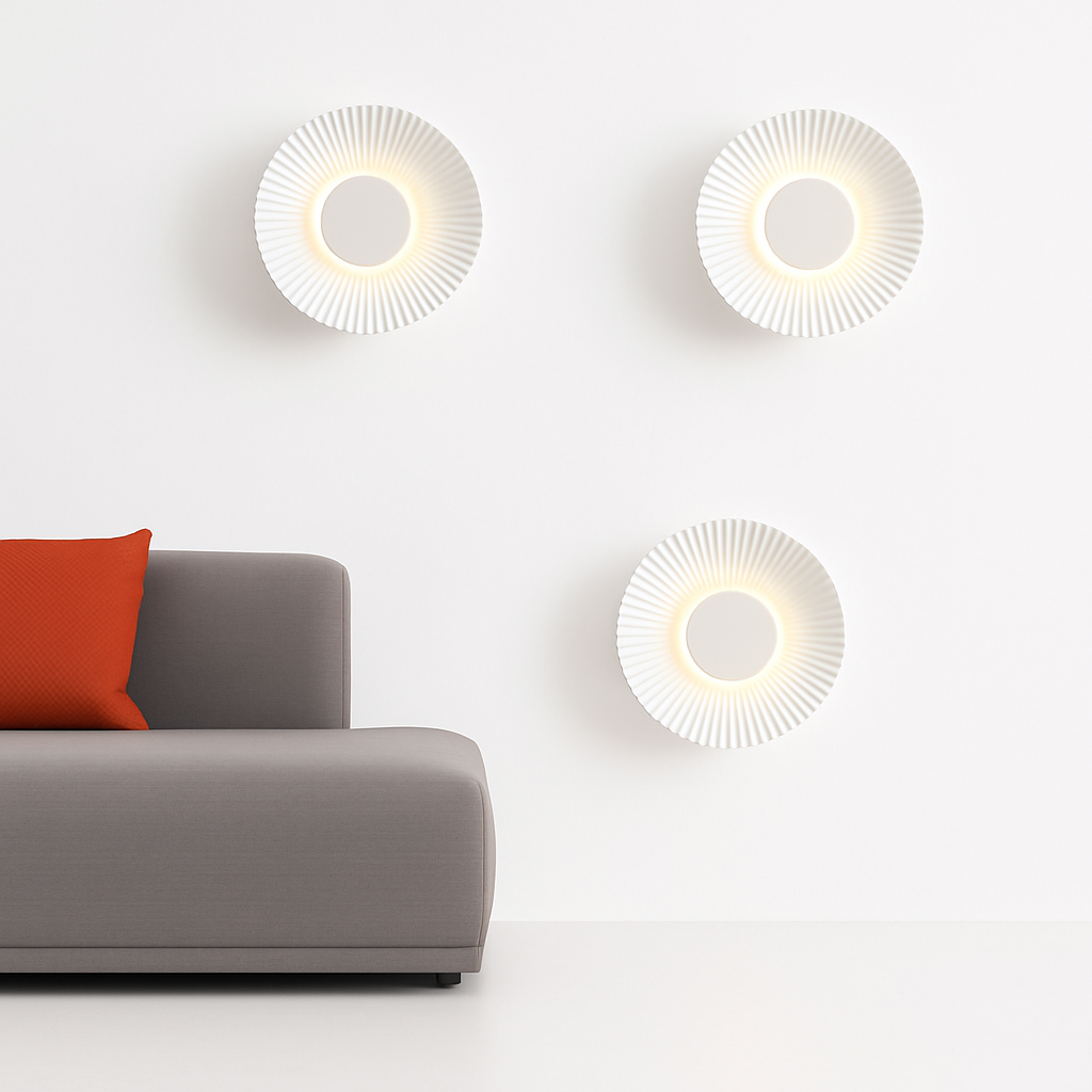 Wirello | Moderne solstråle skulptur metal væglampe lampe