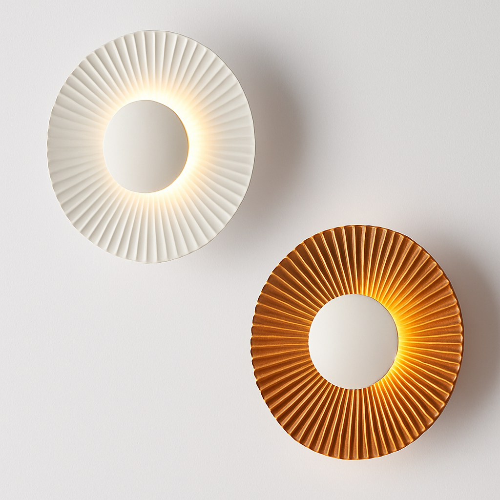 Wirello | Moderne solstråle skulptur metal væglampe lampe