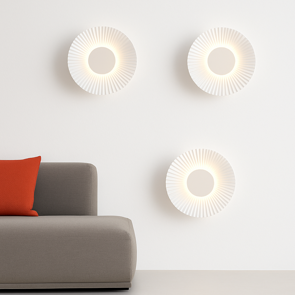 Wirello | Moderne solstråle skulptur metal væglampe lampe