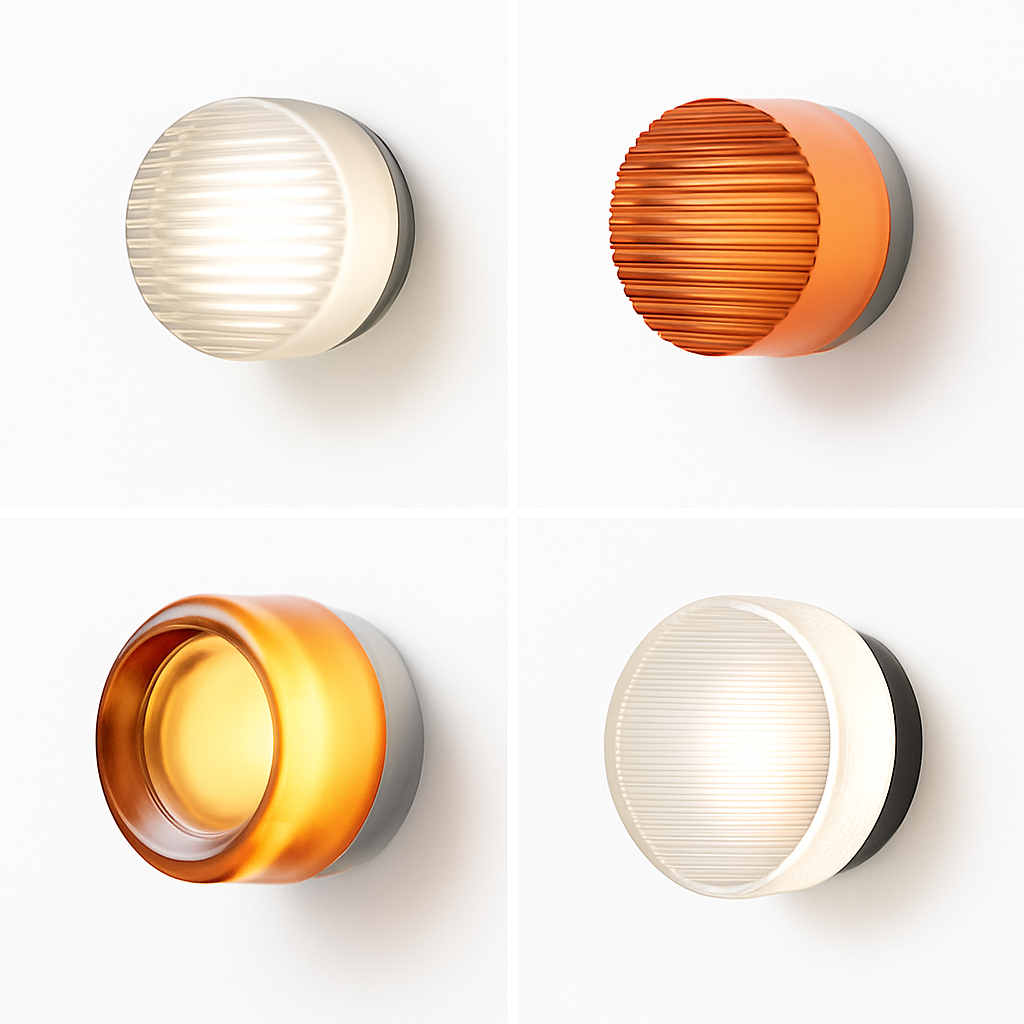 Velisyn | Moderne rund LED væglampe med matteret glas