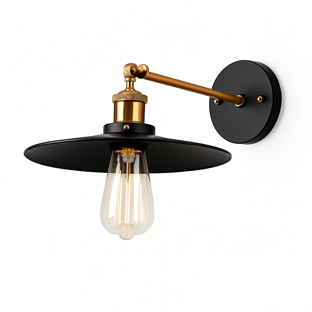 Orivand | Industriel kuppelformet vægarmatur vintage metal væglampe