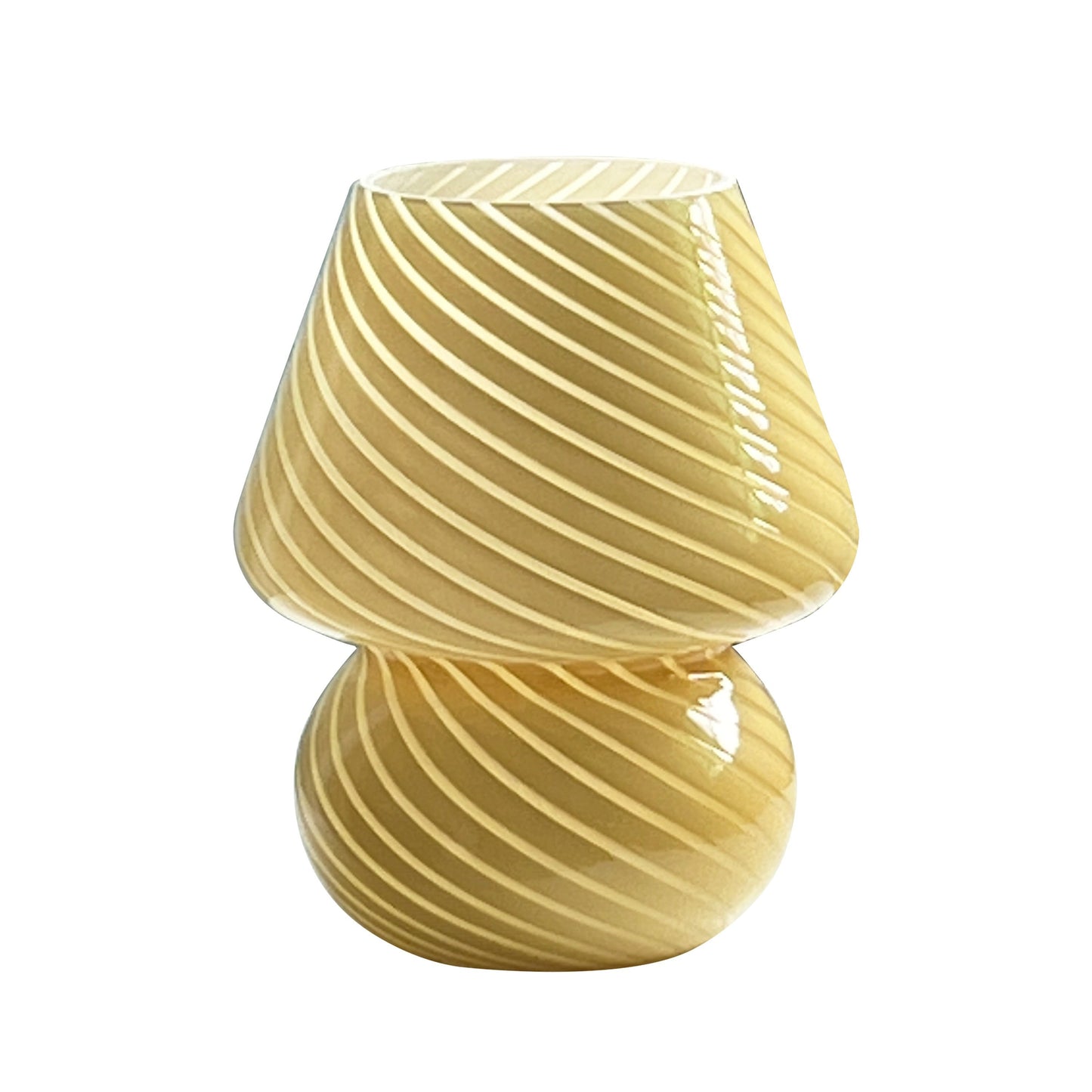 Snoet Kunstglas Svampe Dæmpbar Bordlampe