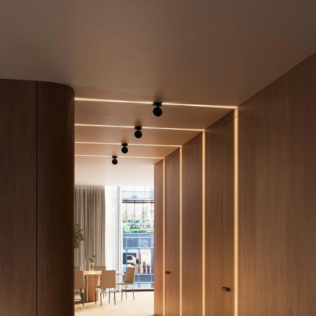 Justerbar minimalistisk mat finish loftlampearmatur indendørs spotlight