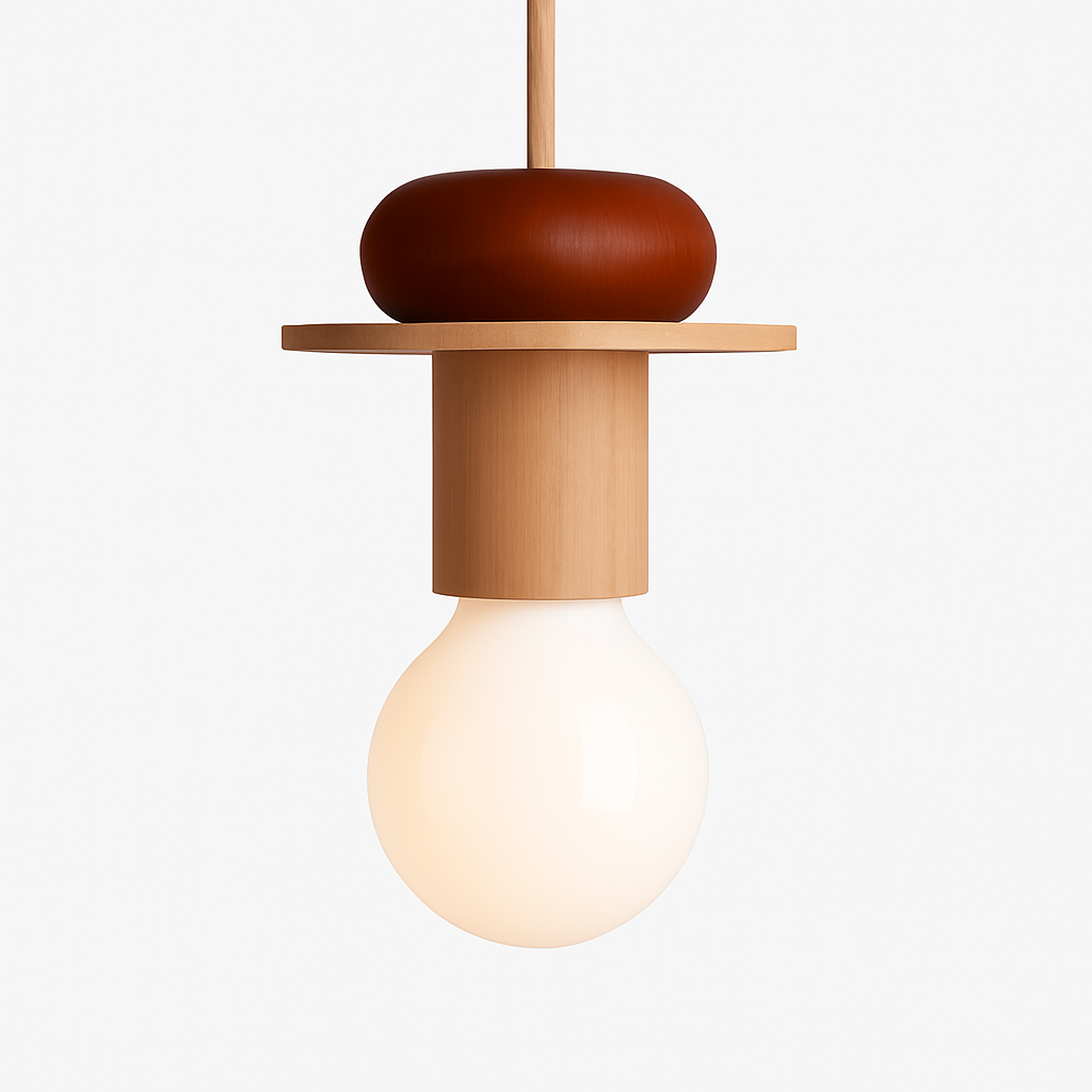 Venrione | Nordisk minimalistisk træ metal pendel loftlampe armatur