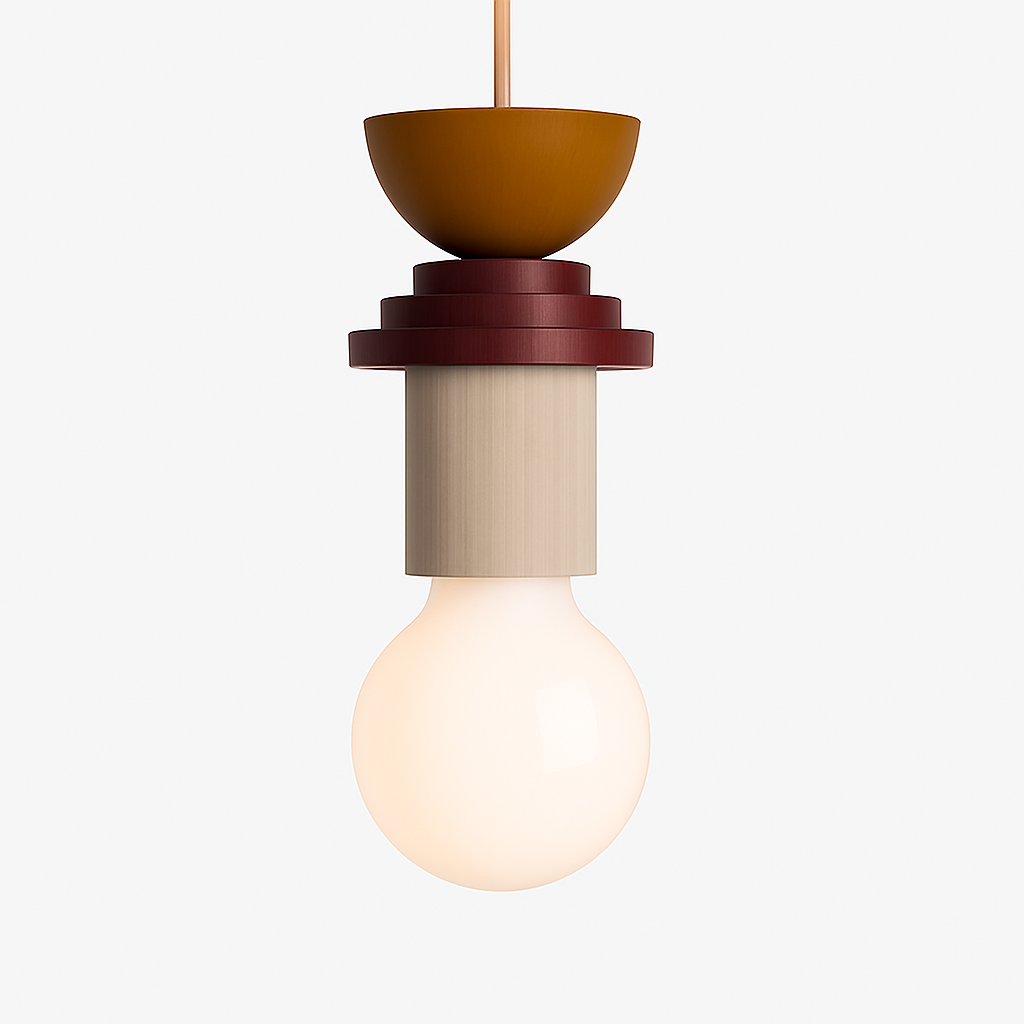 Venrione | Nordisk minimalistisk træ metal pendel loftlampe armatur