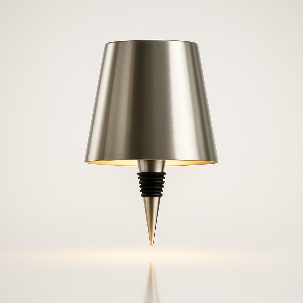 Trådløs flaskehætte genopladelig justerbar stemningsbordlampe