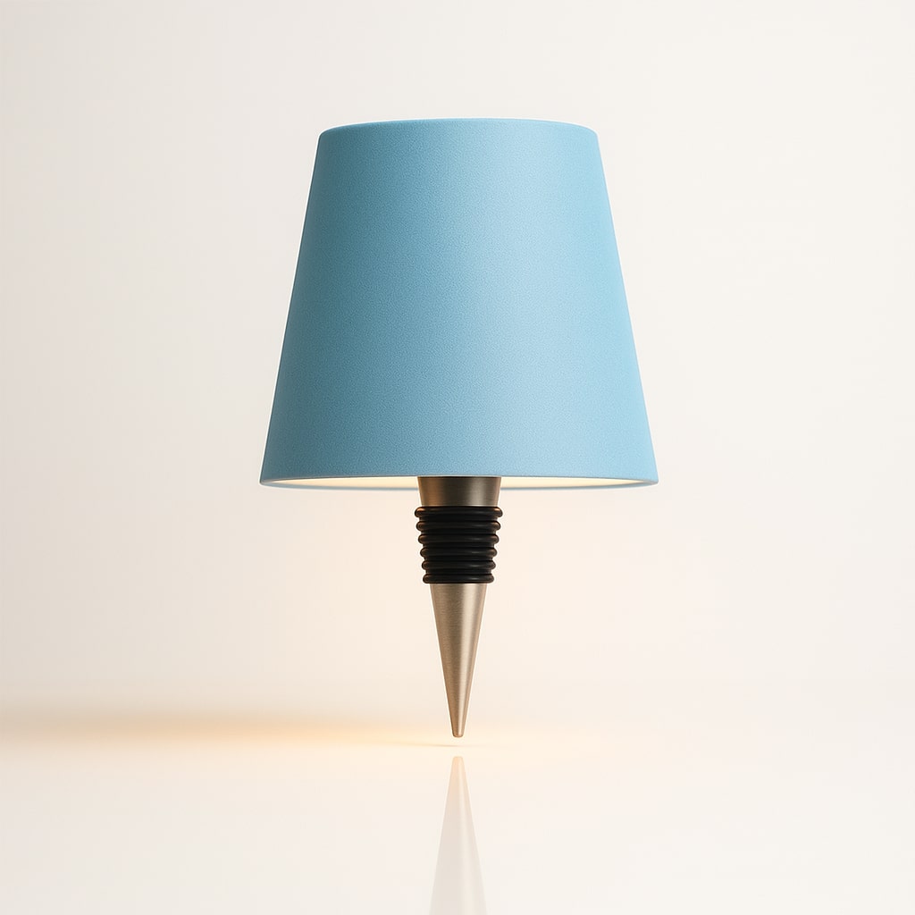 Trådløs flaskehætte genopladelig justerbar stemningsbordlampe