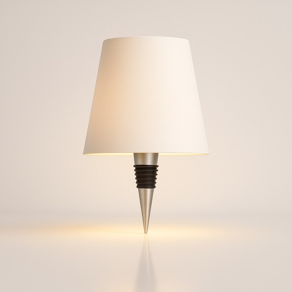 Trådløs flaskehætte genopladelig justerbar stemningsbordlampe