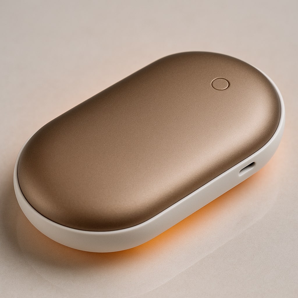 Kompakt genopladelig dobbeltfunktion elektrisk håndvarmer powerbank oplader