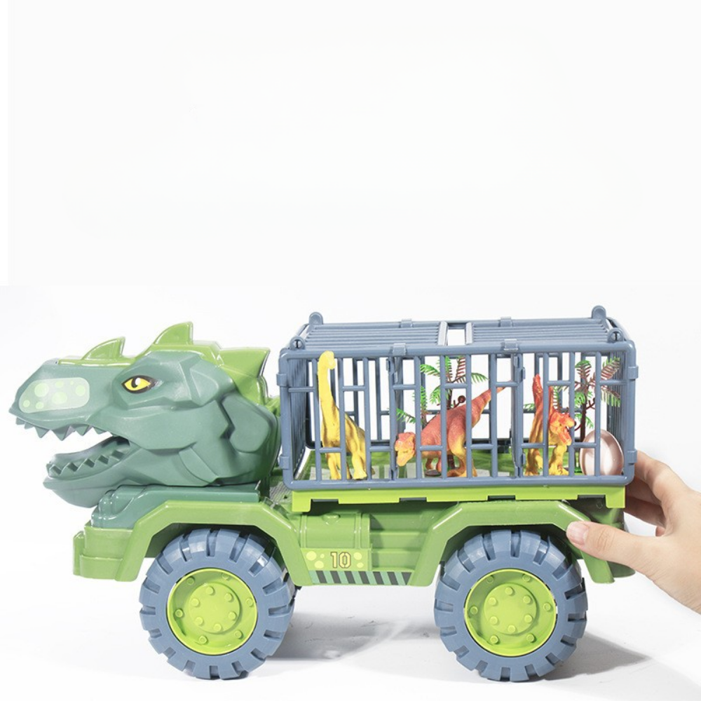 Forhistorisk bur transportlastbil dinosaur figur legetøjssæt  