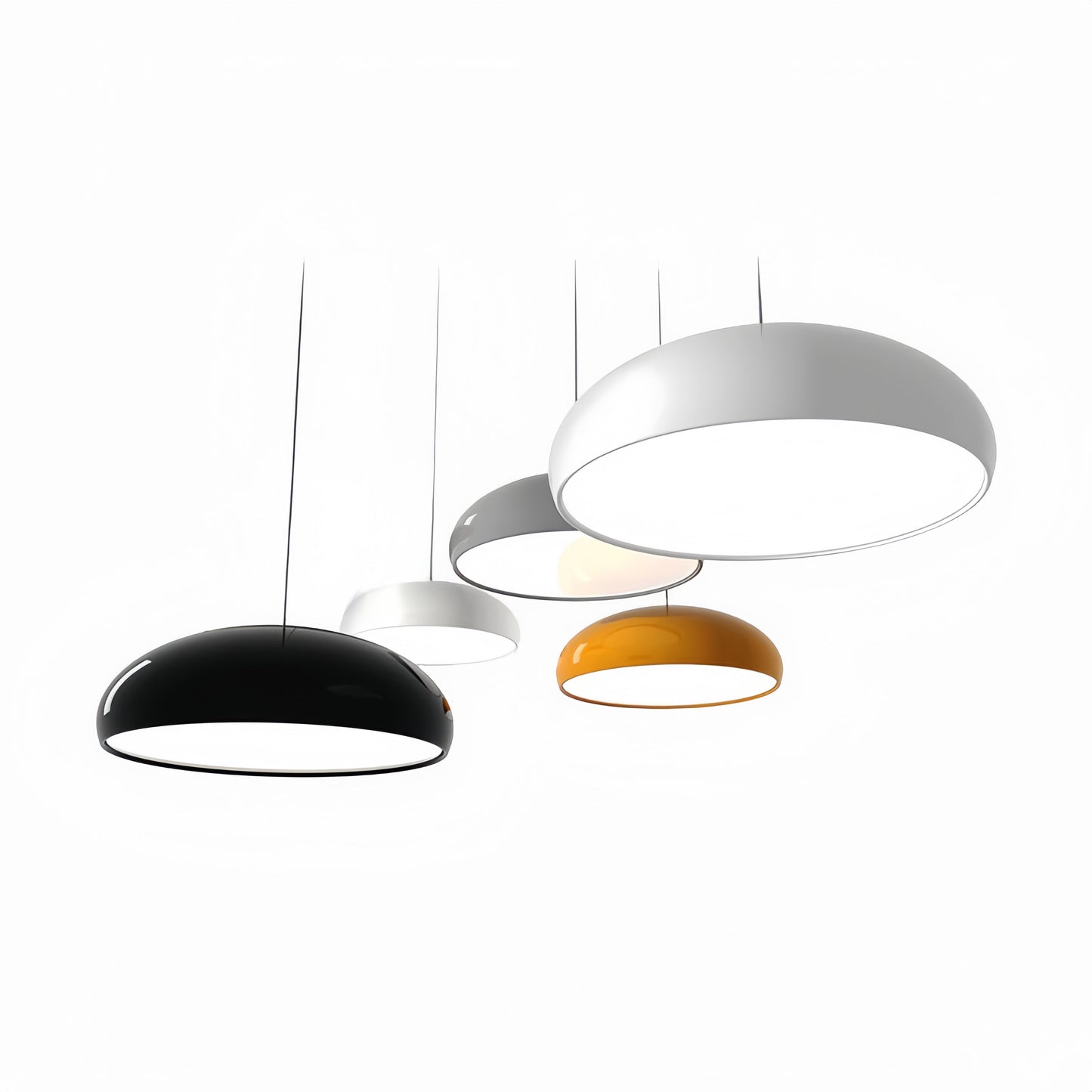 Lera | Kunstnerisk deco metal rund svamp pendellampe