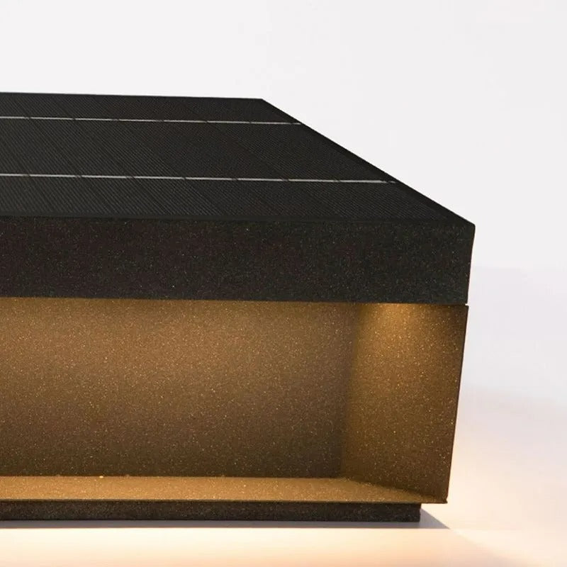 Vylno | Minimalistisk geometrisk søjle solcelledrevet udendørslampe