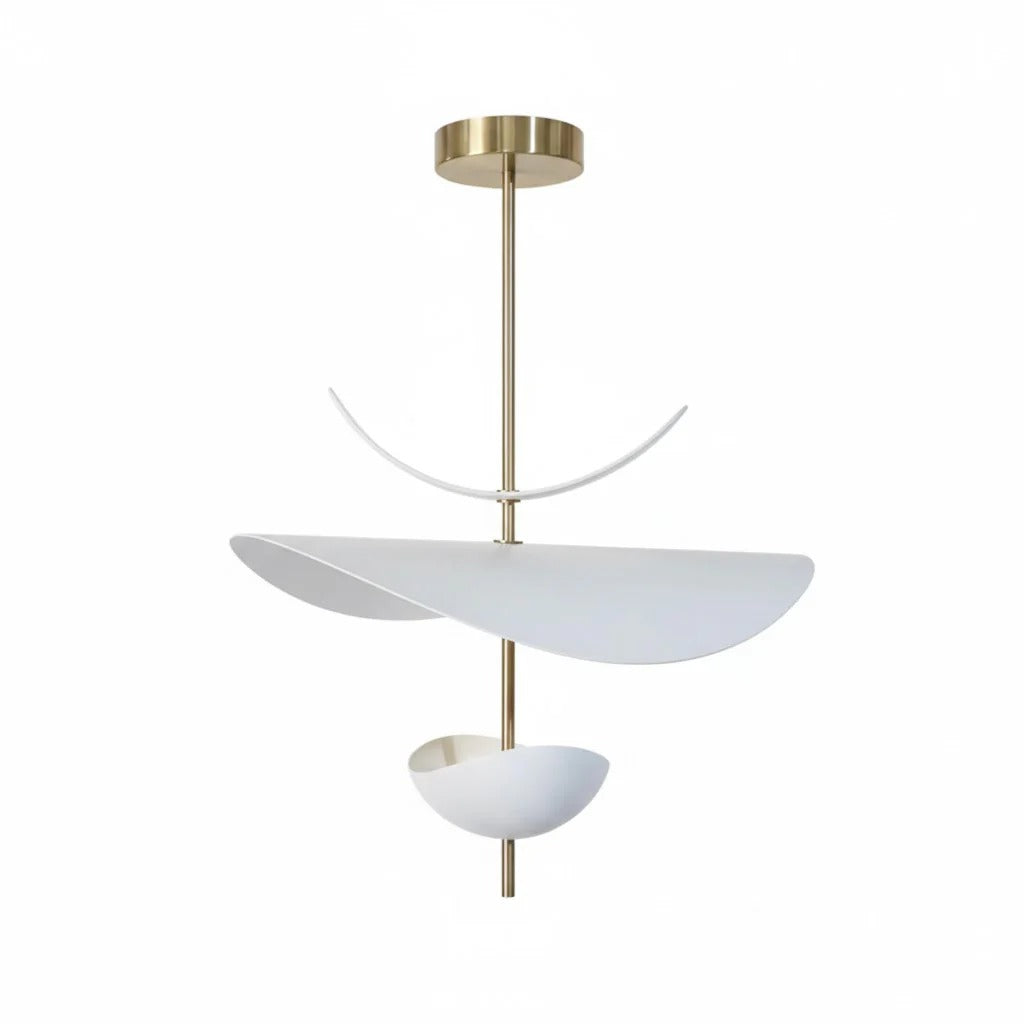 Mythos | Moderne lagdelt flydende metalblad pendellampe