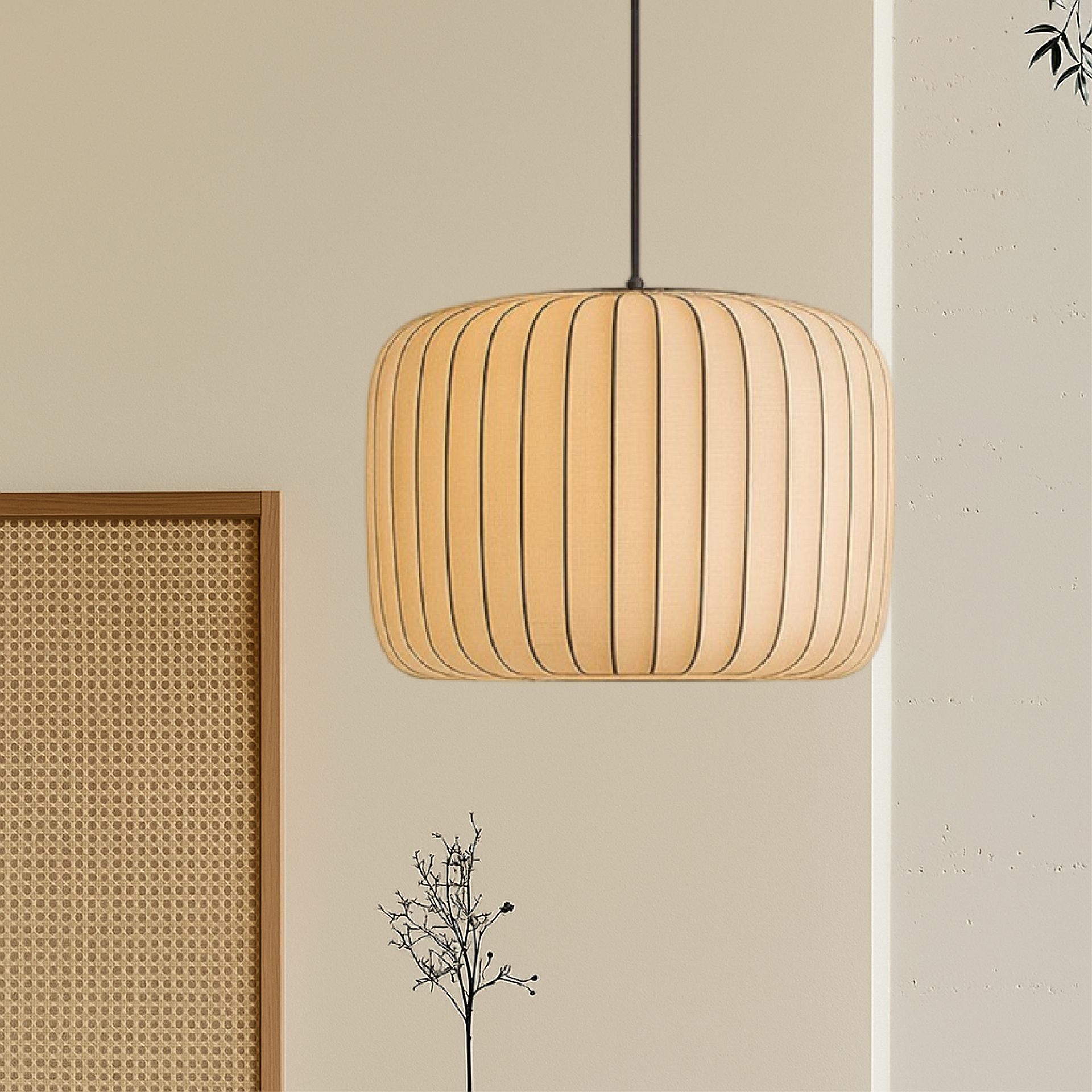 Velure | Wabi Sabi plisseret stofpendel