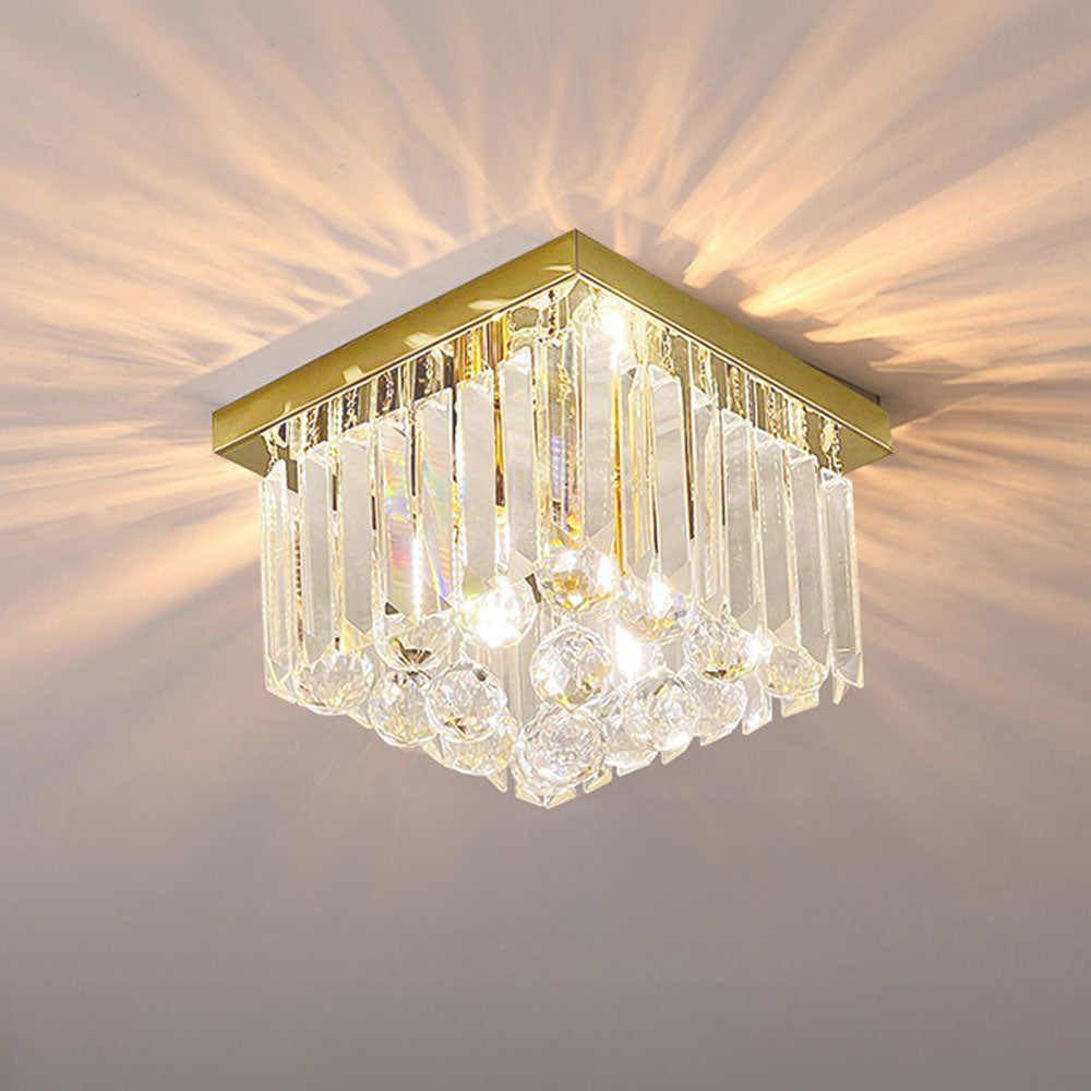Prisma | Luksuriøs krystalprisme trommeloftslampe