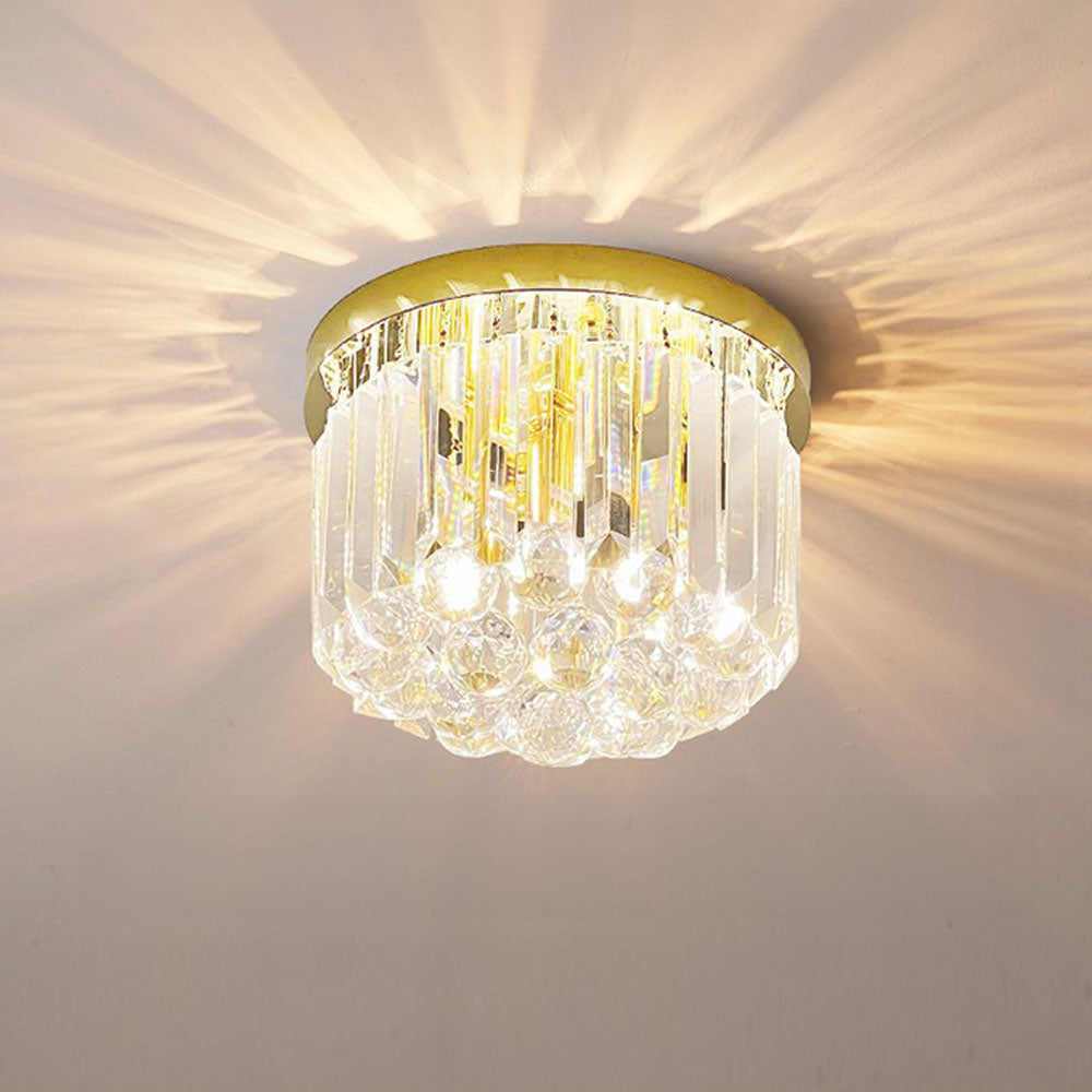 Prisma | Luksuriøs krystalprisme trommeloftslampe