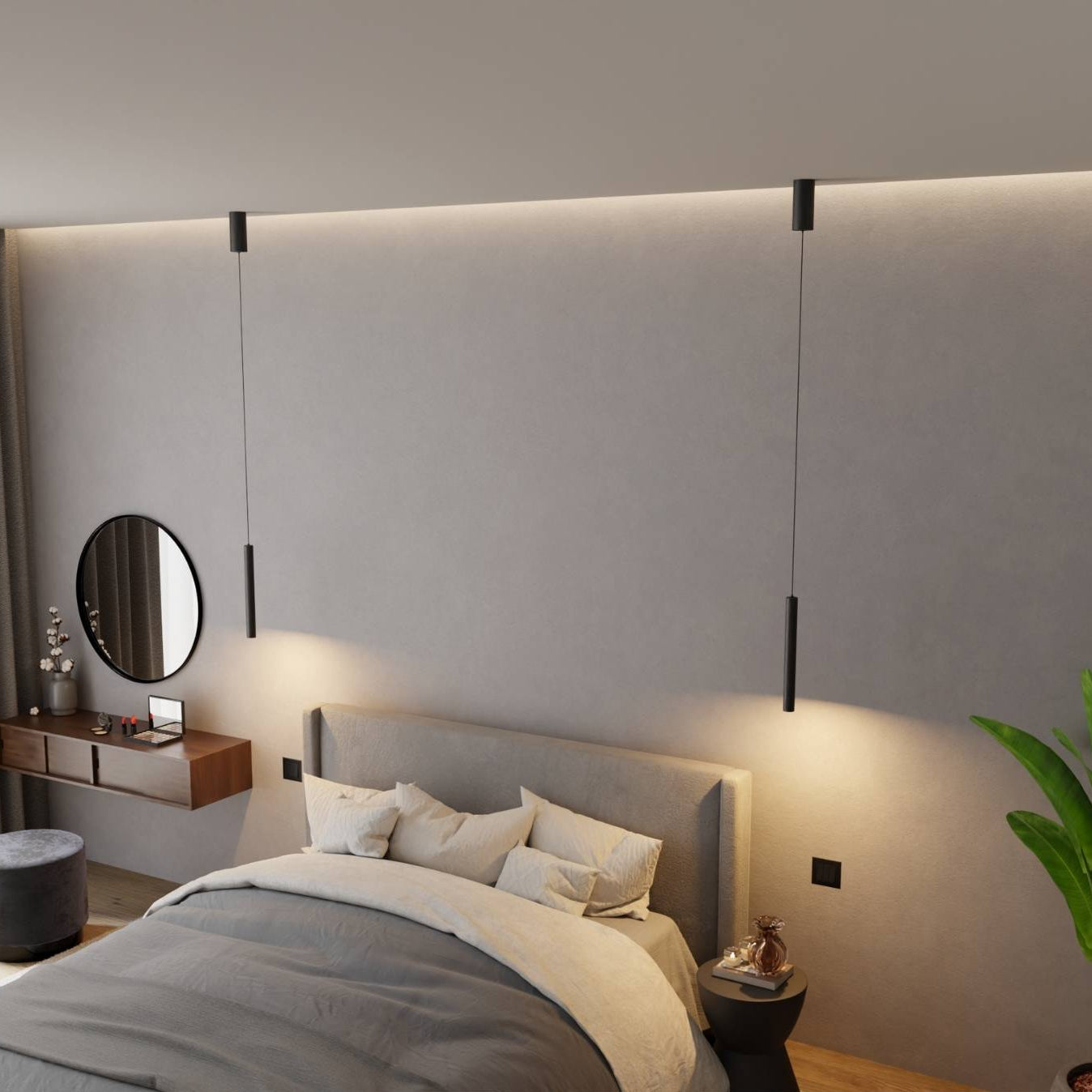 Cylia | Minimalistisk cylinderpendel med justerbar højde