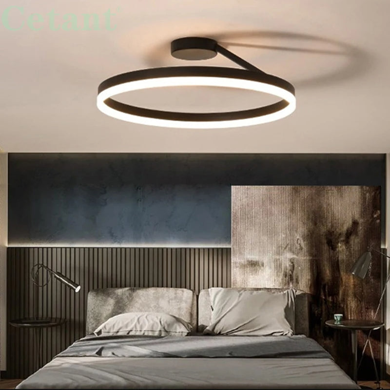 Aeris | Nordisk cirkulær metal flush mount loftslampe