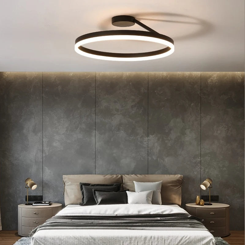 Aeris | Nordisk cirkulær metal flush mount loftslampe