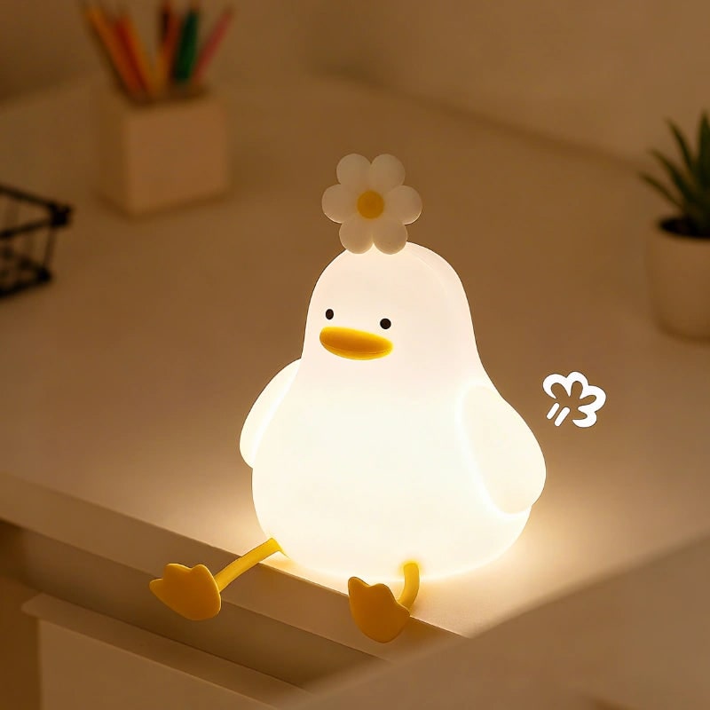 Sød bærbar dyreform dæmpbar børnenatlampe bordlampe