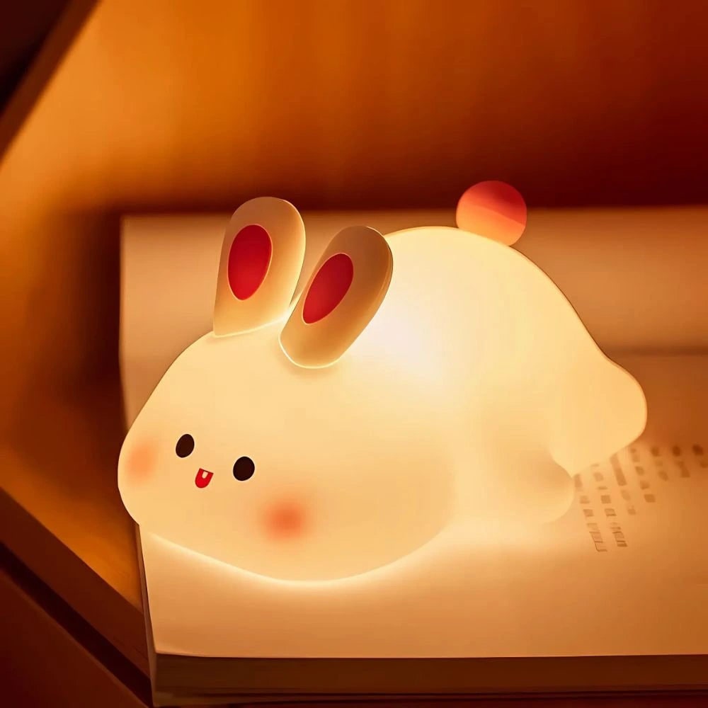 Sød bærbar dyreform dæmpbar børnenatlampe bordlampe