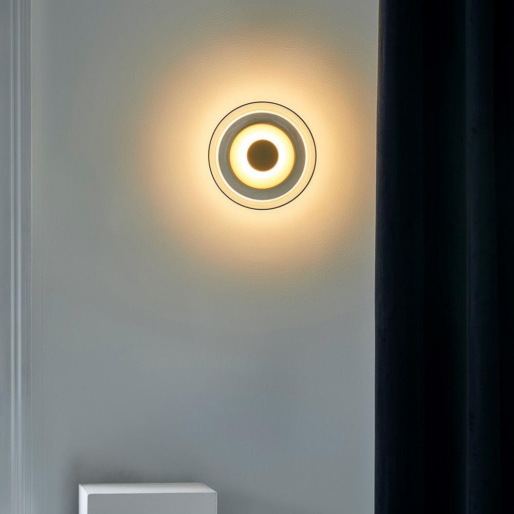 Luvia | Nordisk ribbet glas art deco væglampe