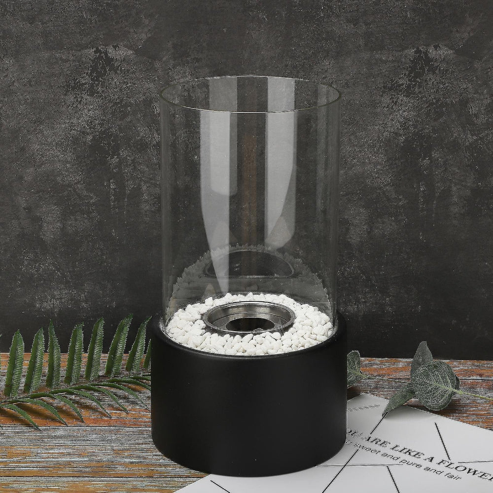 Klassisk glas cylinder bordflamme olielampe