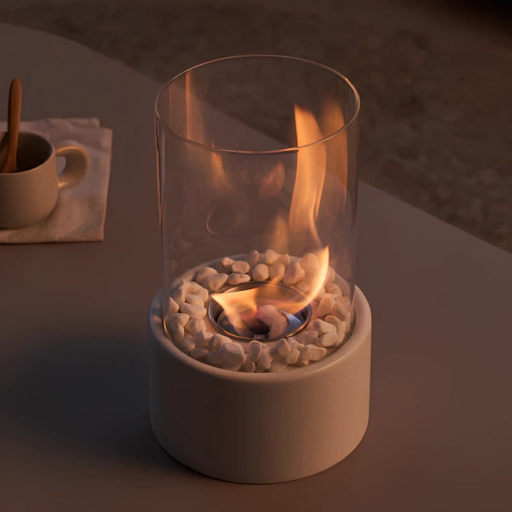 Klassisk glas cylinder bordflamme olielampe