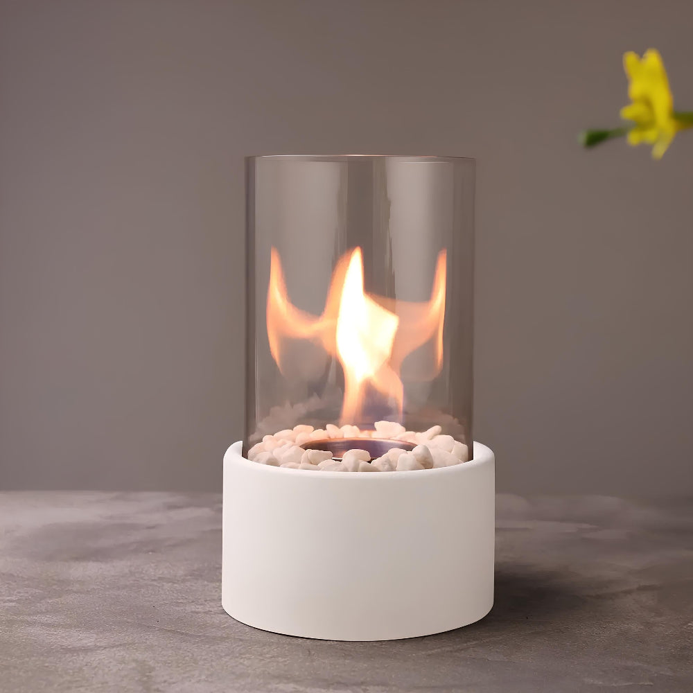 Klassisk glas cylinder bordflamme olielampe
