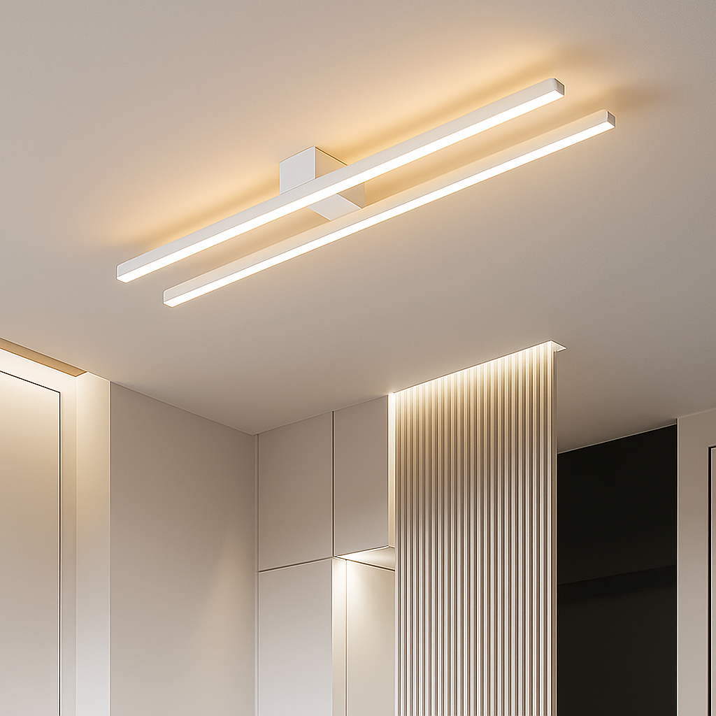 Virelow | Moderne slank industriel lineær stang loftlampe armatur